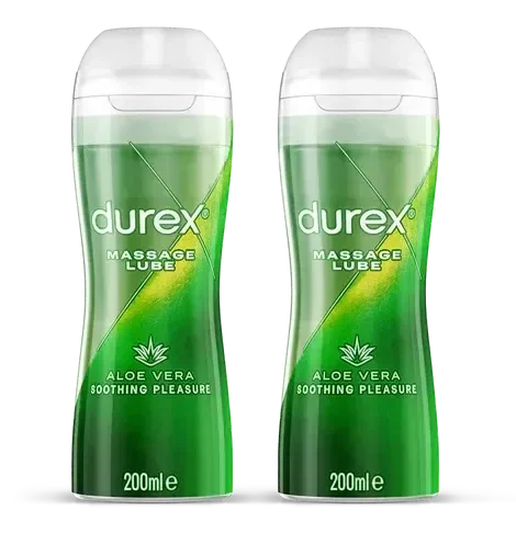 Durex 2 in 1 Soothing Aloe Vera Massage Lube (400ml)
