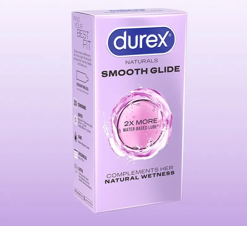 Durex Naturals Smooth Glide - 10 Condoms
