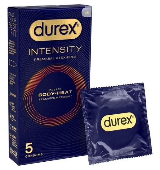 Durex Intensity Condoms Regular Fit 5 Pack