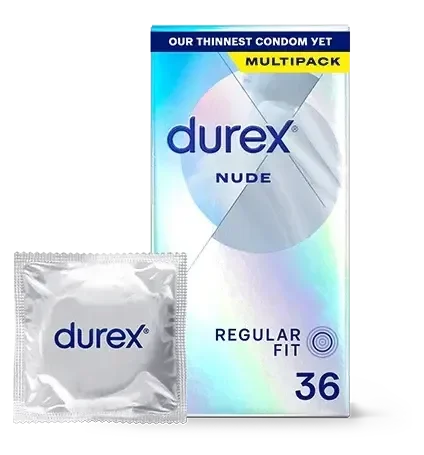 Durex Nude Ultra Thin Regular Fit Condoms 36 pack