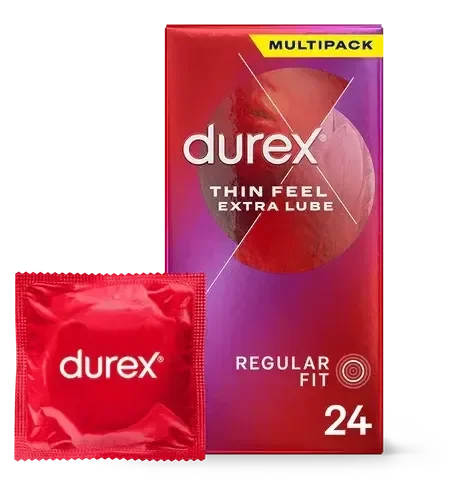 Durex Thin Feel Extra Lube Condoms 24 pack