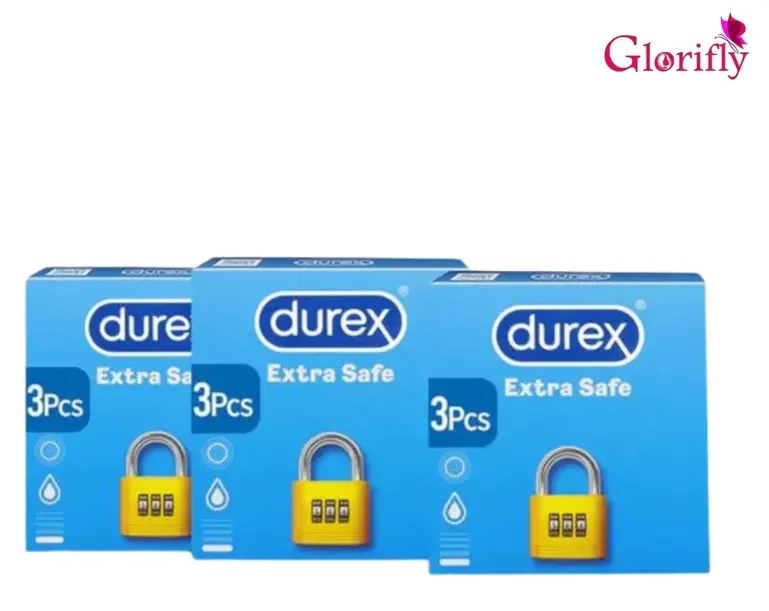 Pack of 3 Durex Extra Safe 3's Condoms.